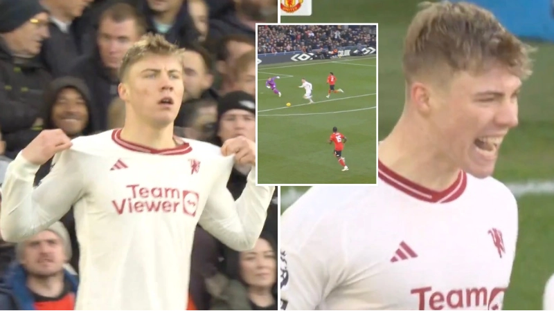 Rasmus Hojlund makes history for Man United against Luton Town