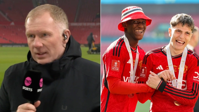 Paul Scholes in no doubt when deciding who Man Utd 'should sell' between Alejandro Garnacho and Kobbie Mainoo