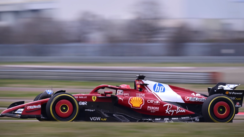 Charles Leclerc's lap time from first 2025 test revealed and it bodes very well for Lewis Hamilton