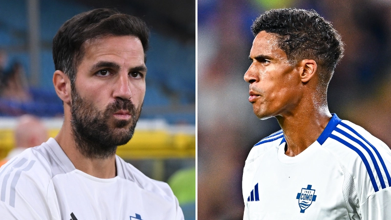 Raphael Varane removed from Como's Serie A squad list as club 'consider terminating his contract'