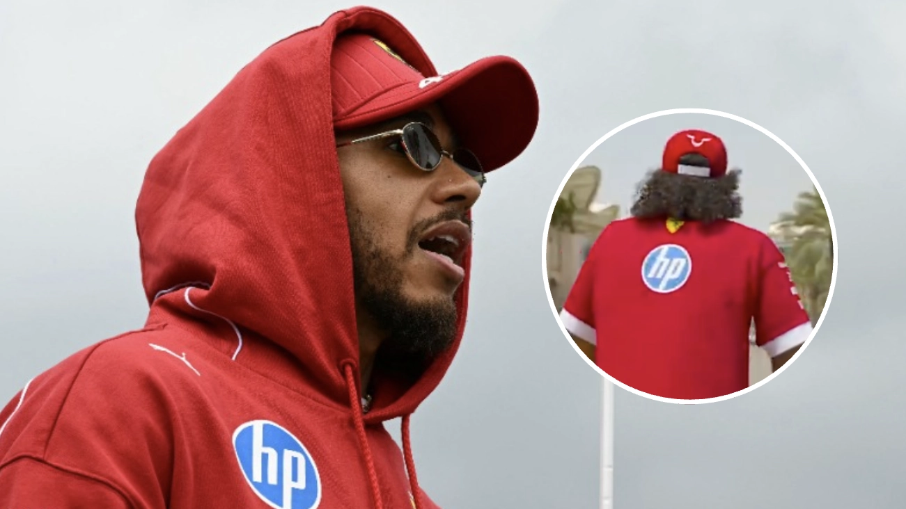 Lewis Hamilton stuns fans with new look as Ferrari man arrives for Bahrain Grand Prix