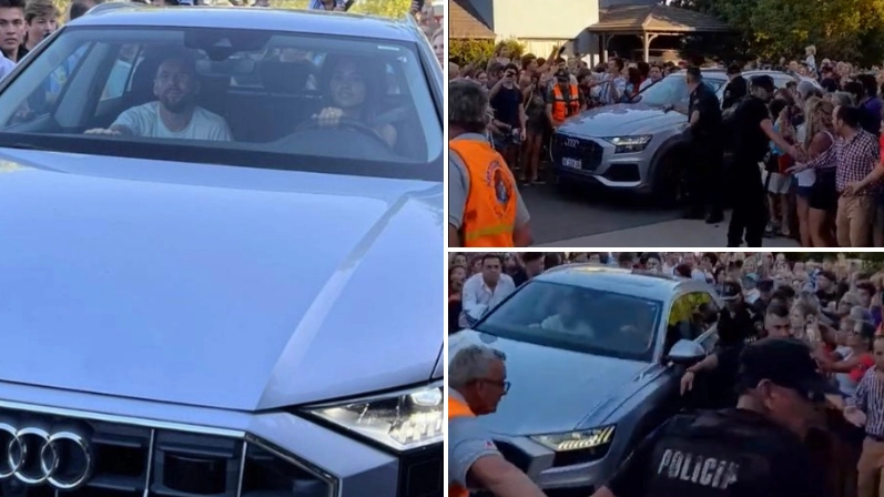 Lionel Messi returned home to Rosario after winning World Cup and the scenes were just mental
