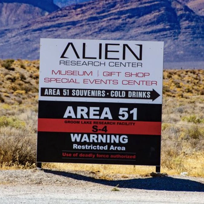 Huge fire by Area 51 sparks wild UFO conspiracy theories