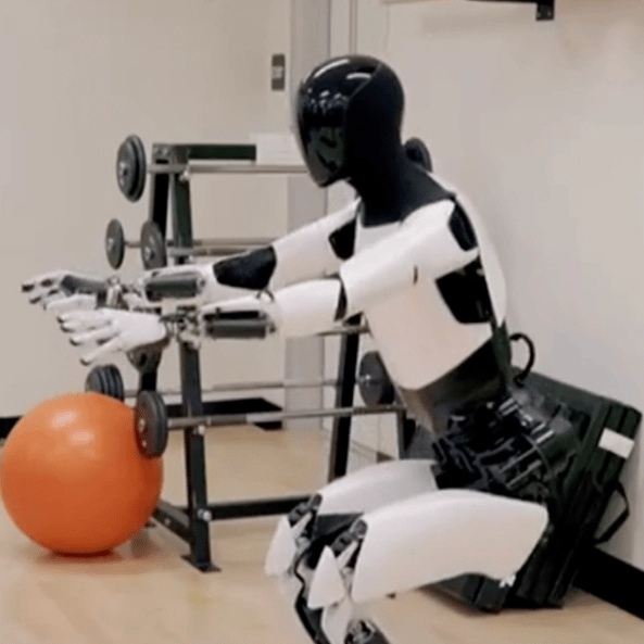 Tesla's 'creepy' humanoid robot Optimus can now squat and poach an egg