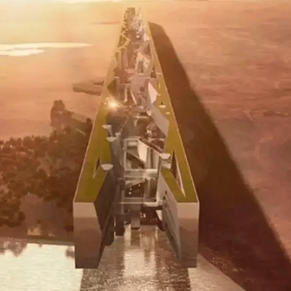 Saudi Arabia's $1 trillion skyscraper which stretches 75 miles is now under construction