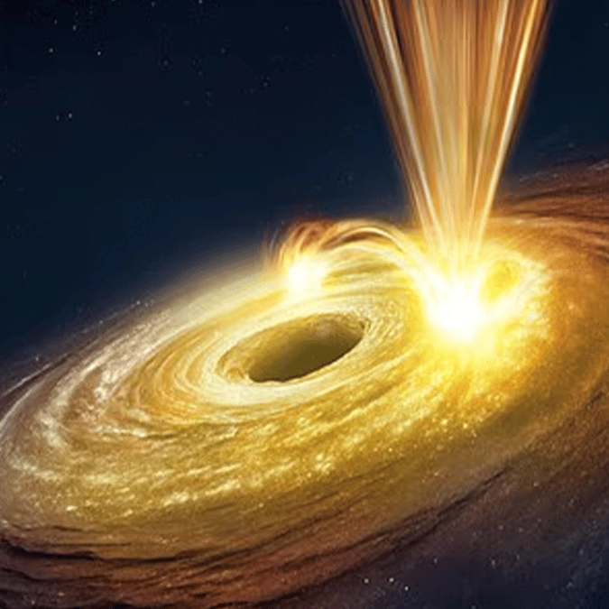 Scientists left mind-blown by 'never-seen before' from supermassive black hole 130,000,000 light years away