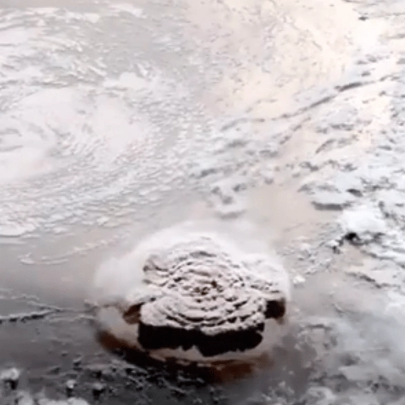 Fascinating video shows the biggest volcanic eruption ever seen from space captured by two satellites