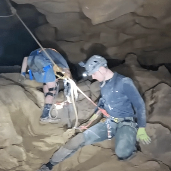 Explorers drop GoPro down 'deepest pit in America' and people are convinced they can see someone lurking