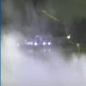Robotic vacuum exploding at family home caught on Ring doorbell camera