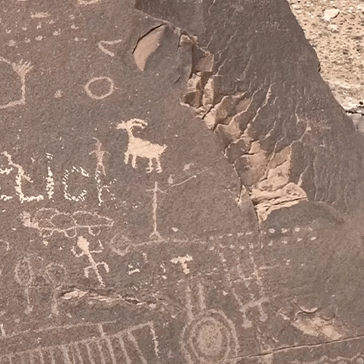 Explorer discovers mind-boggling symbols and 'alien' rocks in uncharted dessert