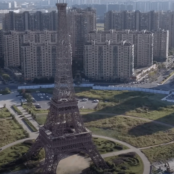 Inside China’s $1,000,000,000 copy of Paris complete with 350ft 'Eiffel Tower'
