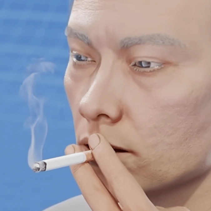 Horrifying simulation shows exactly how smoking destroys your lungs
