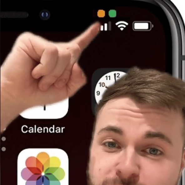iPhone users warned about little orange dot at top of screen