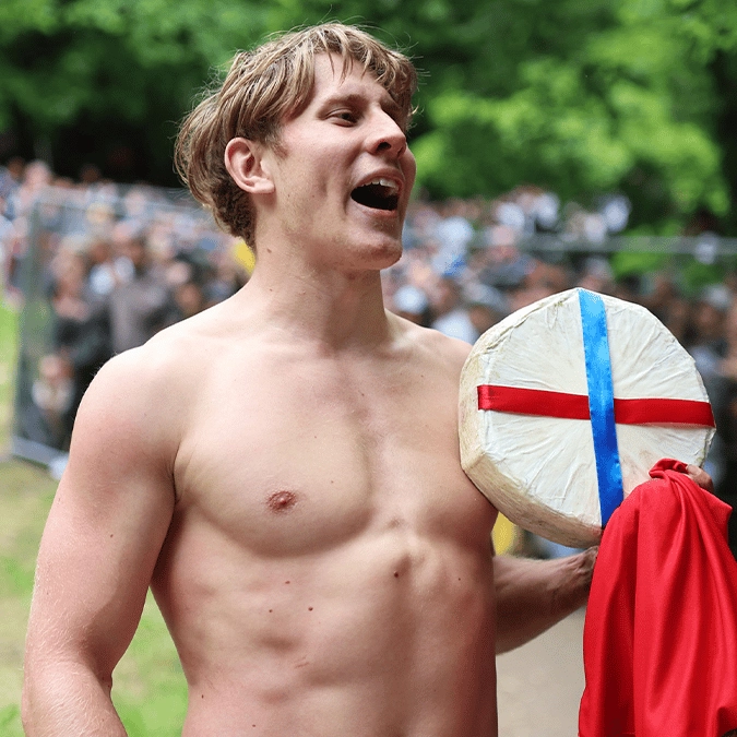 YouTuber 'risked his life' to win infamous cheese-rolling contest