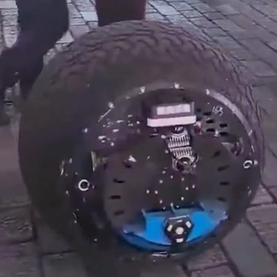 China unveils AI-powered spherical police robot to chase and catch criminals using net-launching cannons