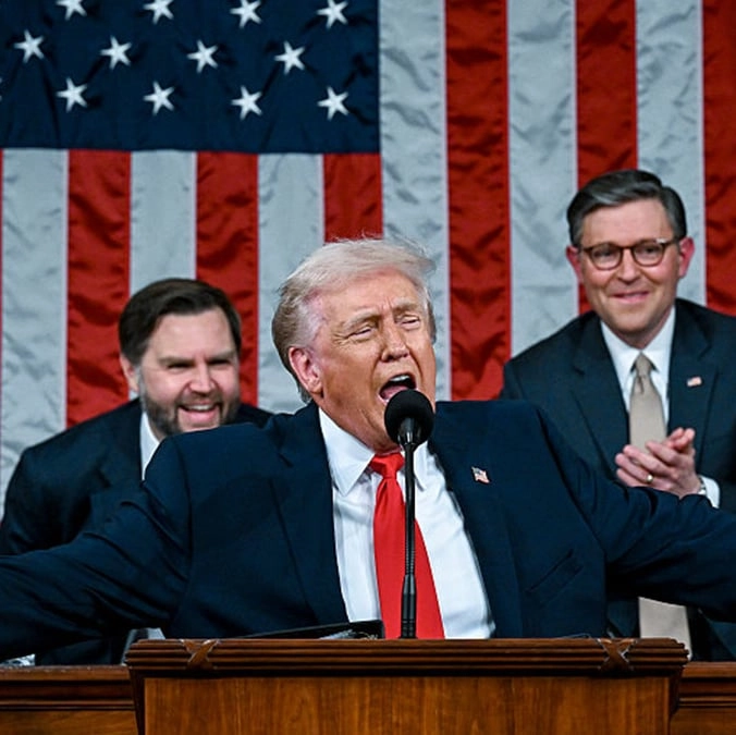 Trump makes 'scary' third term claim during record-breaking State of the Union speech