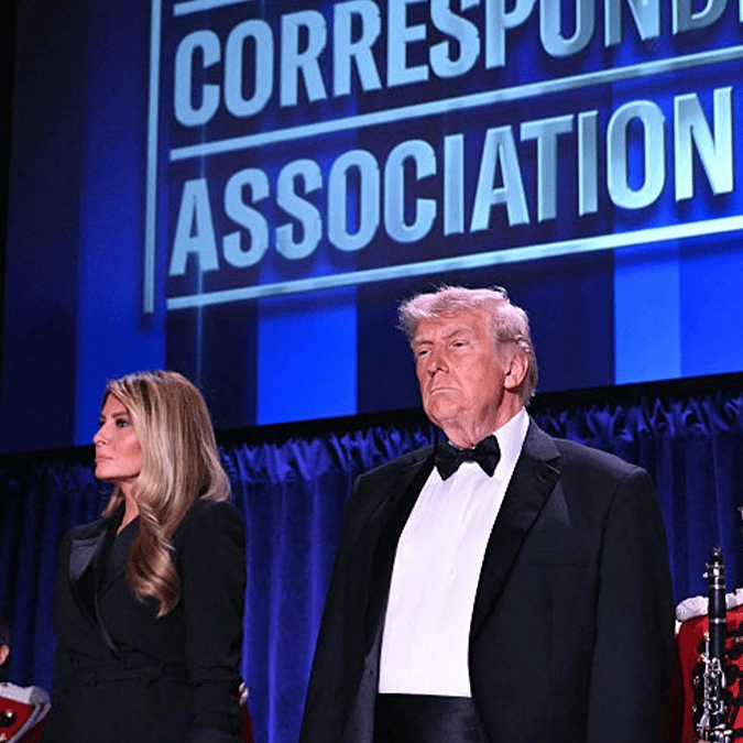 Trump slams conspiracy theorists as 'staged' is mentioned over 300,000 times on X