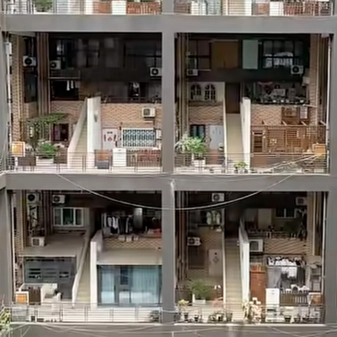 People mind-blown by futuristic 'doll house' neighborhood in China home to over 1,000 units