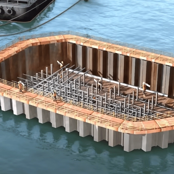 'Incredible' animation shows how underwater constructions are built