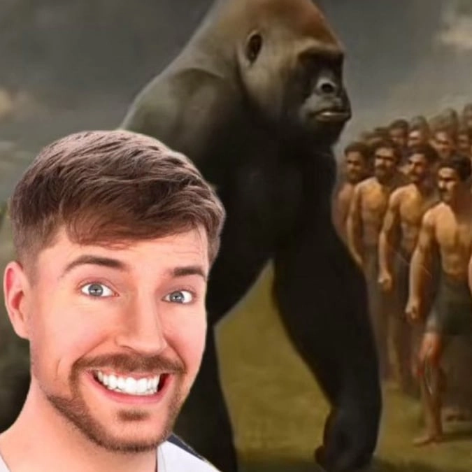 Elon Musk shocks fans with his response to MrBeast's 100 men vs. one gorilla challenge