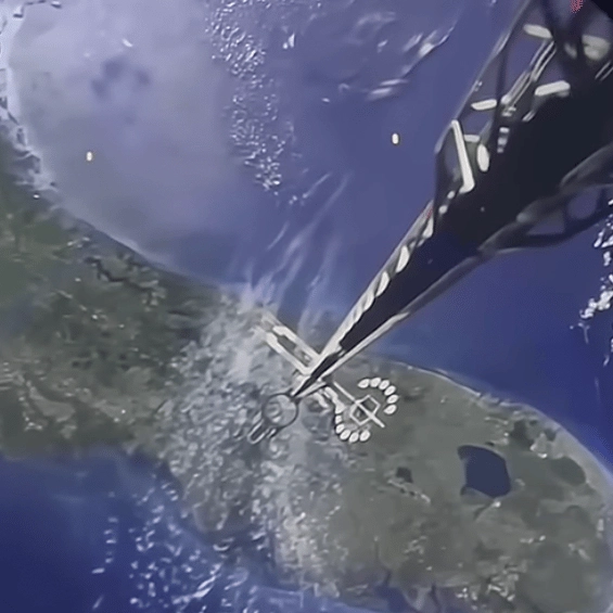 Eerie simulation shows what elevators to space could look like in the future