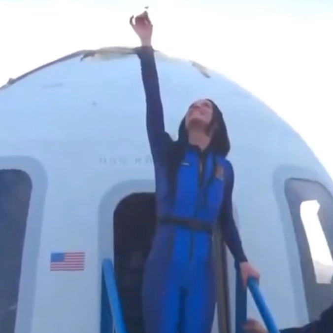 Blue Origin accused of 'faking' Katy Perry's 11-minute flight to space