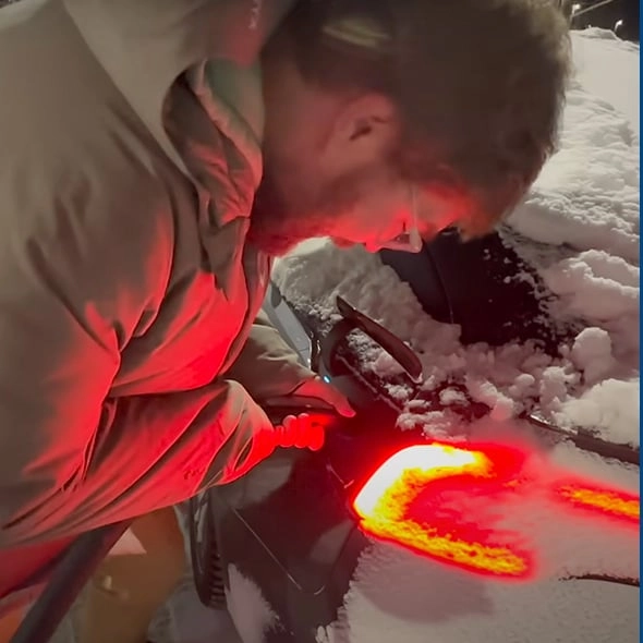 Man deep froze his Tesla Model 3 before instantly plugging it into a supercharger and couldn't believe what happened