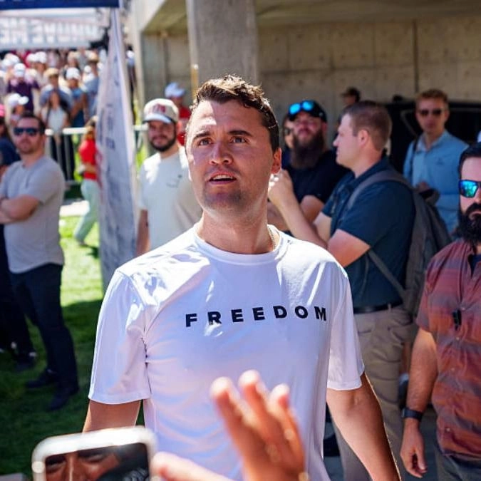 Viral footage shows moment man is arrested over Charlie Kirk shooting as panic continues