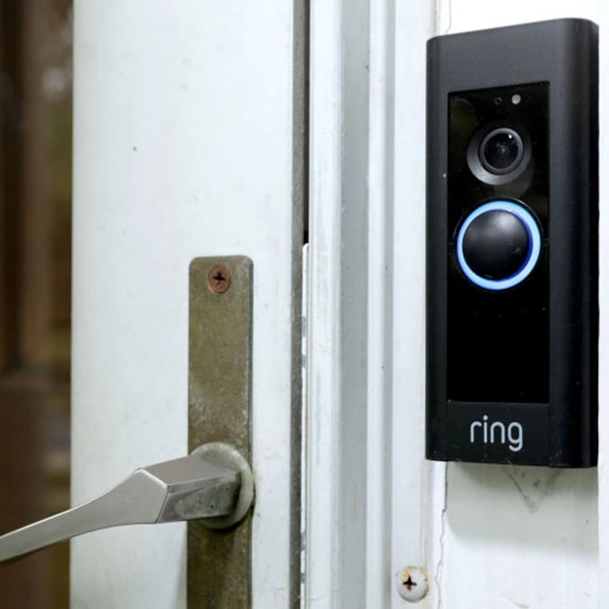 Terrifying moment woman is taunted by stranger 'watching her' through Ring doorbell sparks alarm bells for others