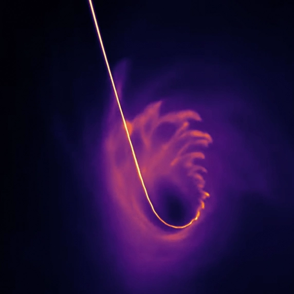 Insane new simulation shows a black hole tearing a star to shreds