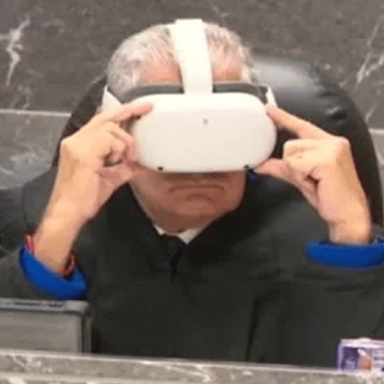 Florida judge puts on VR headset to experience crime in first person in historic legal first