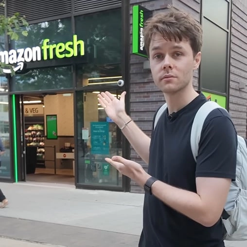 YouTuber visits the 'most high-tech grocery store' and encounters one huge problem after leaving