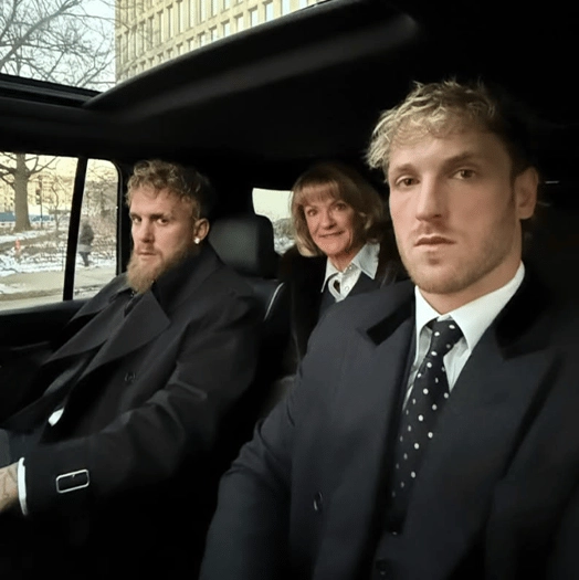 Jake Paul is live posting to Instagram from Donald Trump's inauguration
