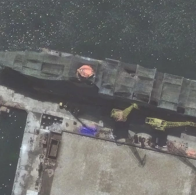Jaw-dropping satellite images expose North Korea building 'largest and most advanced warship' ever