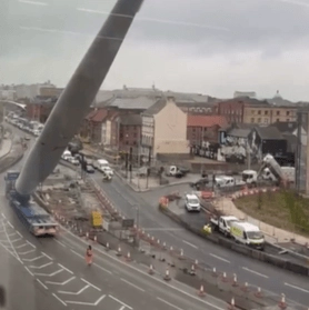 Video showing huge wind turbine on the move has everybody pointing out the same detail