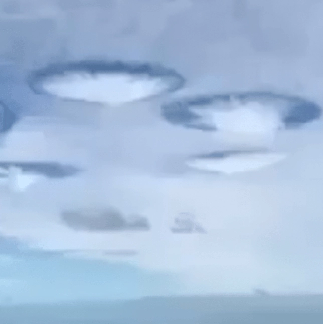 People mind-blown after fascinating footage captures rare cloud formation that looks like 'alien invasion'