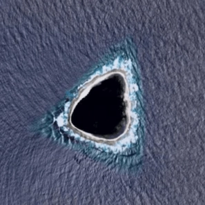 Diver shows what really lies within mysterious 'hole' completely blacked out of Google Maps