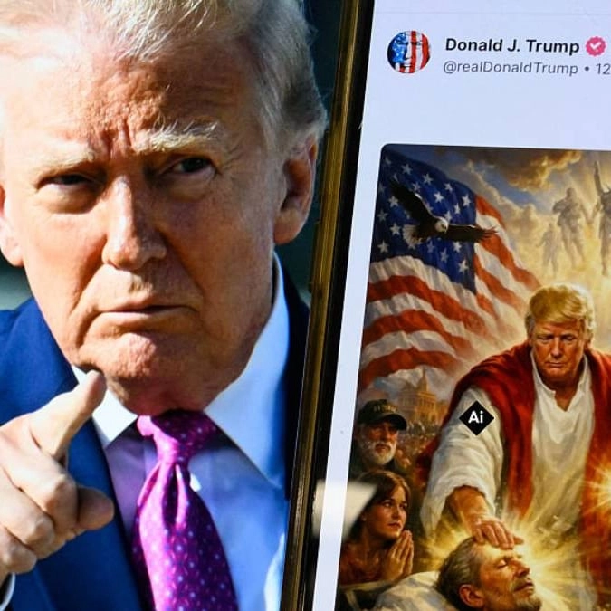 Man reportedly behind Trump's AI Jesus post revealed as 'agent of chaos'