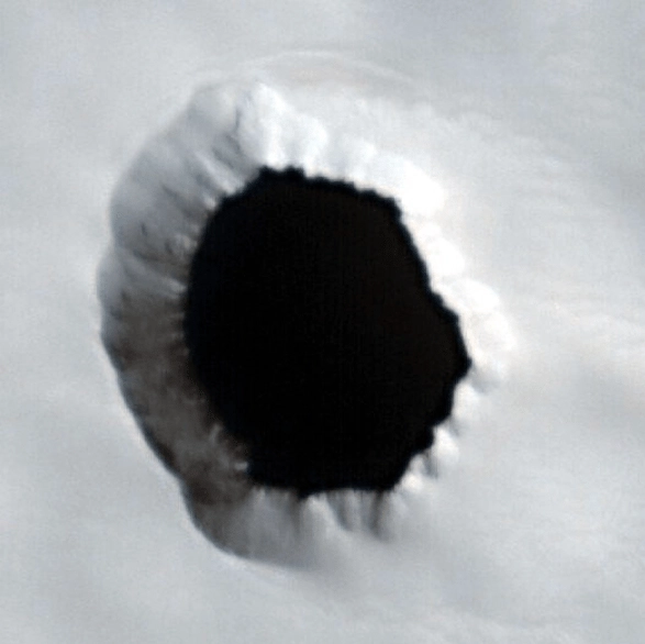 There's a hole on the surface of Mars and scientists don't know what's inside