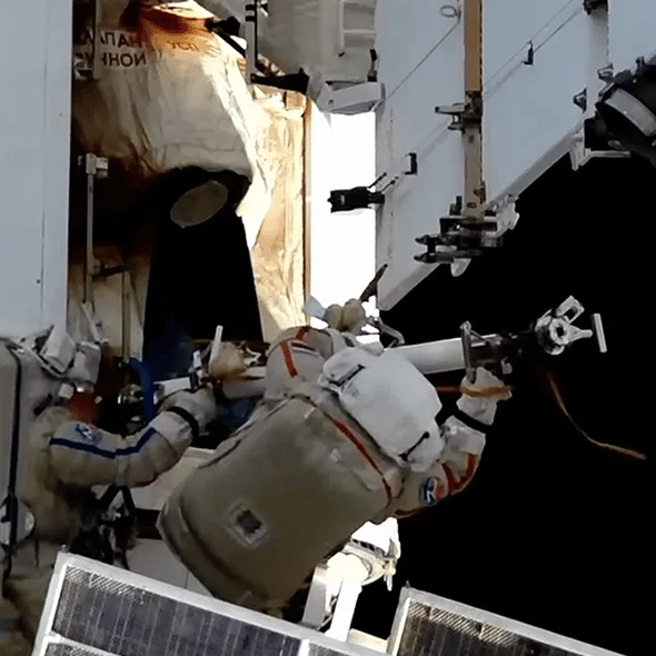 Cosmonaut who found blob growing outside International Space Station was told to leave area immediately after his discovery