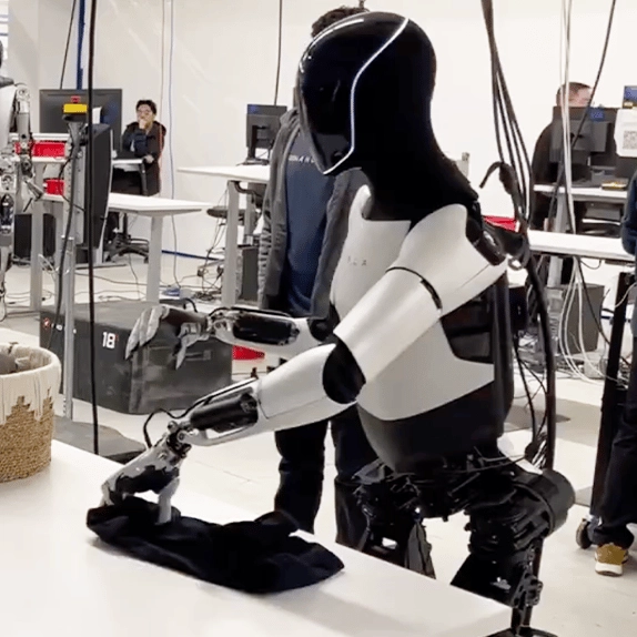 Fans ‘no longer scared of the Terminator’ after Elon Musk shares footage of new Optimus robot