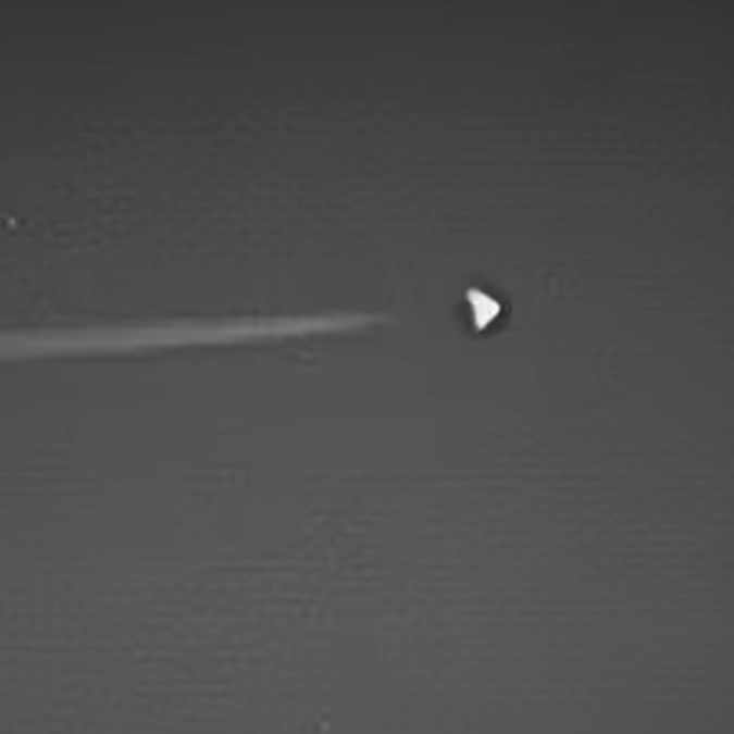 Bizarre 'Dorito-shaped' aircraft spotted near Area 51 as military code is used