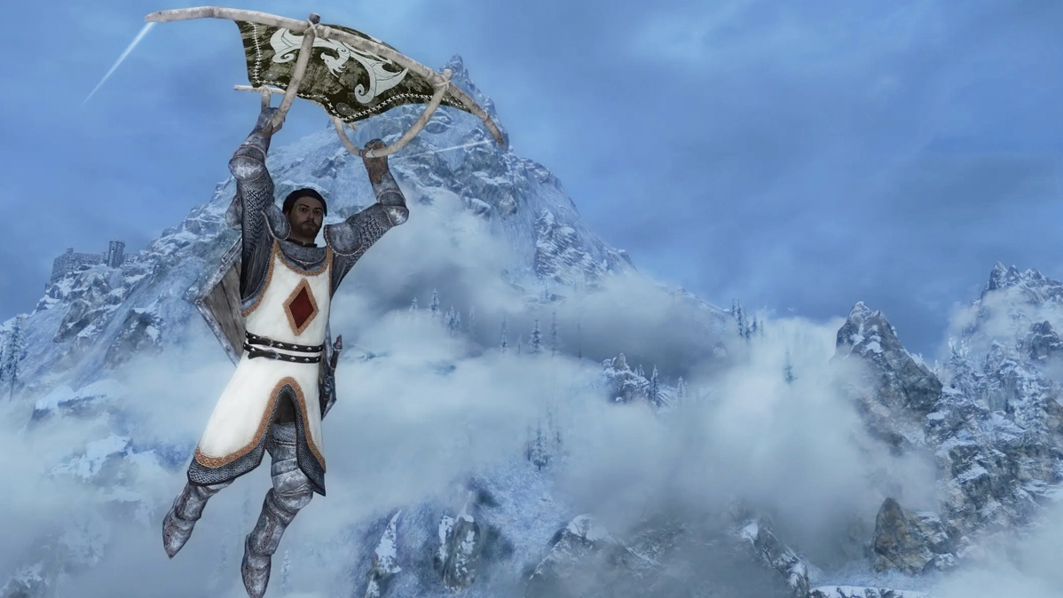 Skyrim is 1000 times better with this secret glider that lets you soar off mountains