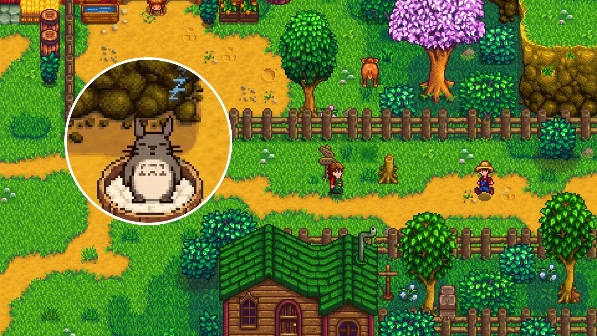 Stardew Valley's adorable Totoro companion mod is a must-have for this autumn
