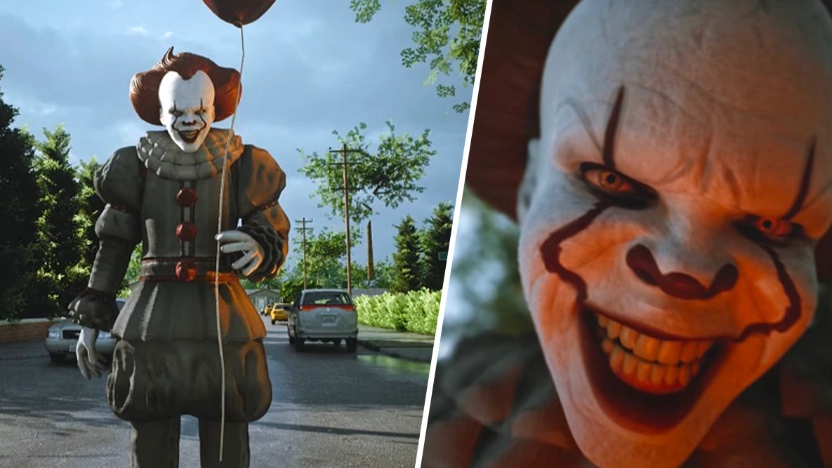 IT: Pennywise is a terrifying 'photorealistic horror game' concept