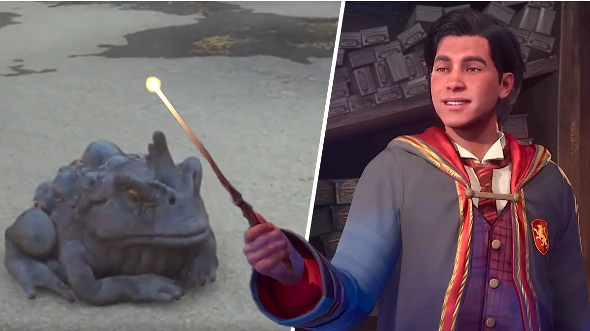 Hogwarts Legacy player accidentally turns into a frog