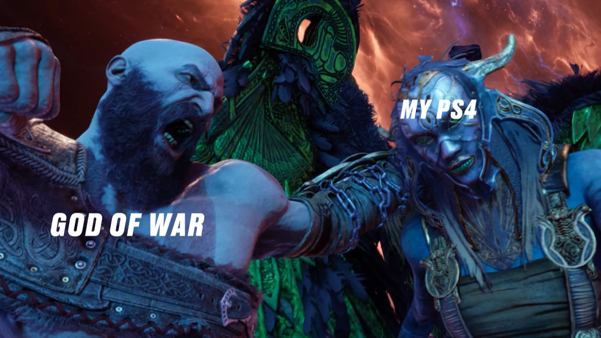 God Of War Ragnarök PS4 install size is absolutely massive