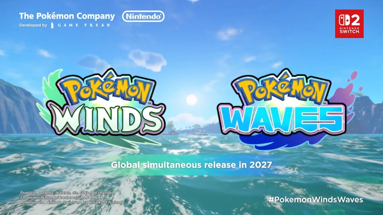Pokemon Winds and Waves Announced, First Look at Generation 10 Main Games