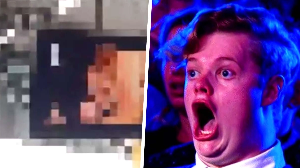 Porn accidentally streamed at train station leaves commuters stunned