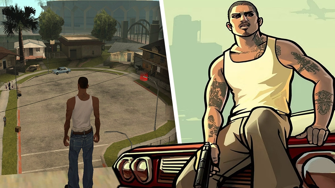 GTA: San Andreas has a very different opening sequence you probably never saw